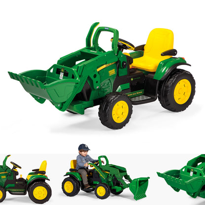 Peg Perego John Deere Ground Loader  - Green & Yellow