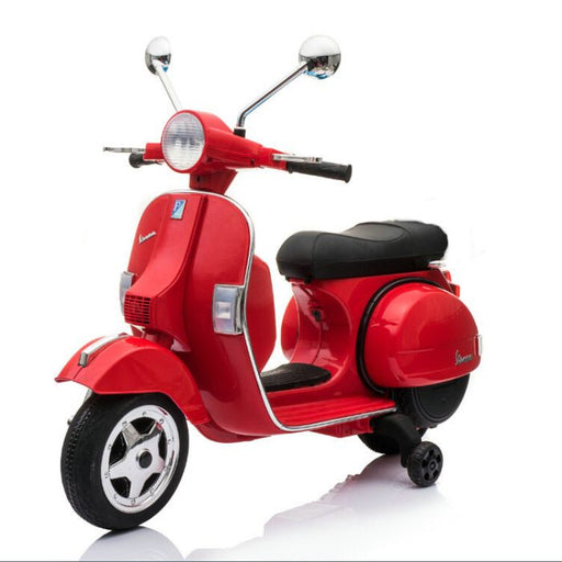 2018 hot selling vespa licensed 12v electric Red px150 6v kids ride on motorbike