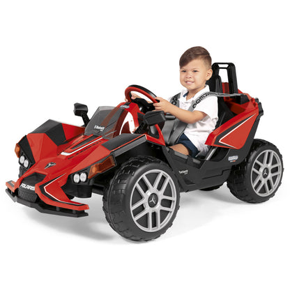 Peg Perego Polaris SlingShot Single Seater with Remote  - Red & Black