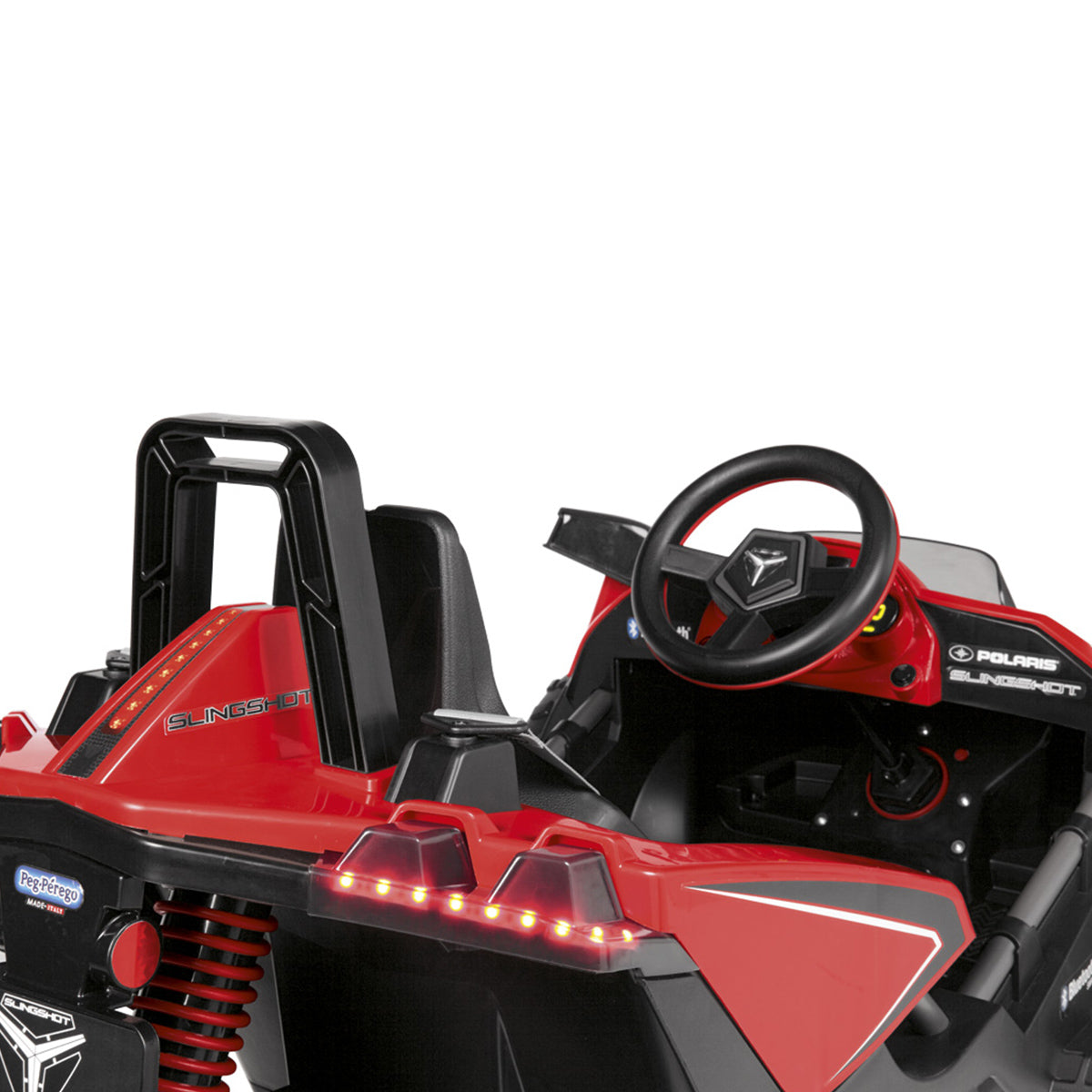 Peg Perego Polaris SlingShot Single Seater with Remote  - Red & Black