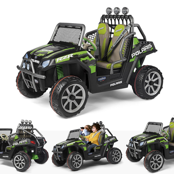 peg perego polaris upgrade 24V Peg Perego Polaris Ranger RZR Green Shadow Black & Green – RiiRoo