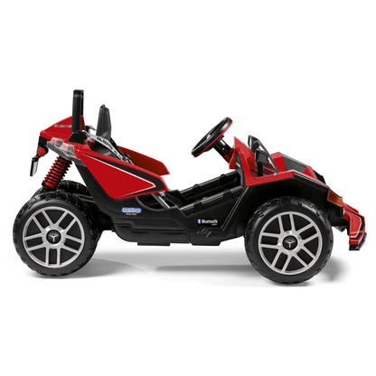 Peg Perego Polaris SlingShot Single Seater with Remote  - Red & Black