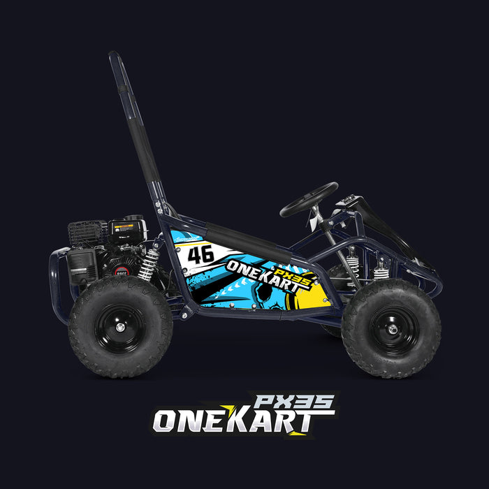 Teen 98cc Petrol Go Kart Buggy 4 Stroke Off Road Tyres OneKart PX3S — RiiRoo