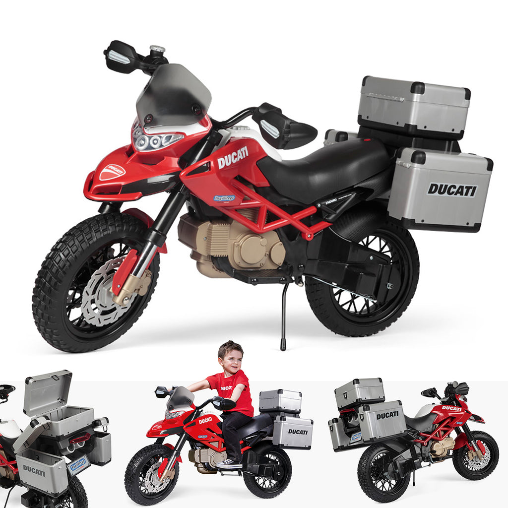 ducati gp peg perego 12V Licensed Peg Perego Ducati Enduro Kids Battery Electric Motorbike –  RiiRoo