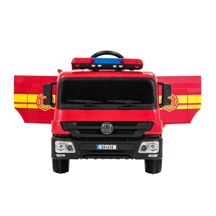 12v Kids Ride On Fire Engine with doors open