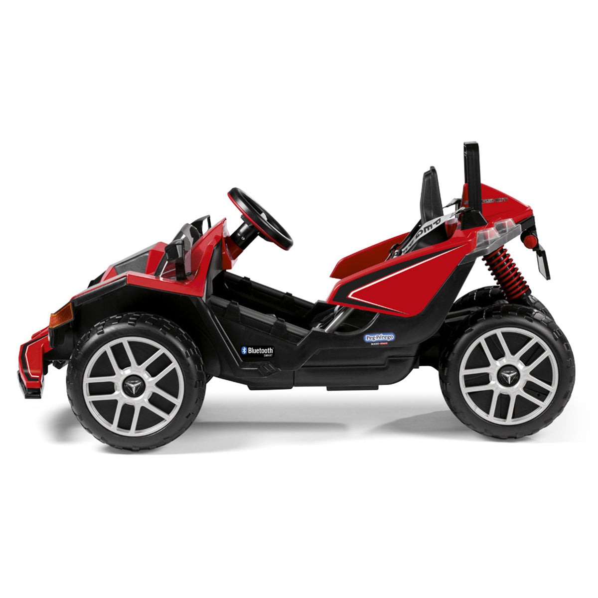 Peg Perego Polaris SlingShot Single Seater with Remote  - Red & Black