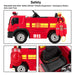 12v Kids Ride On Fire Engine side view