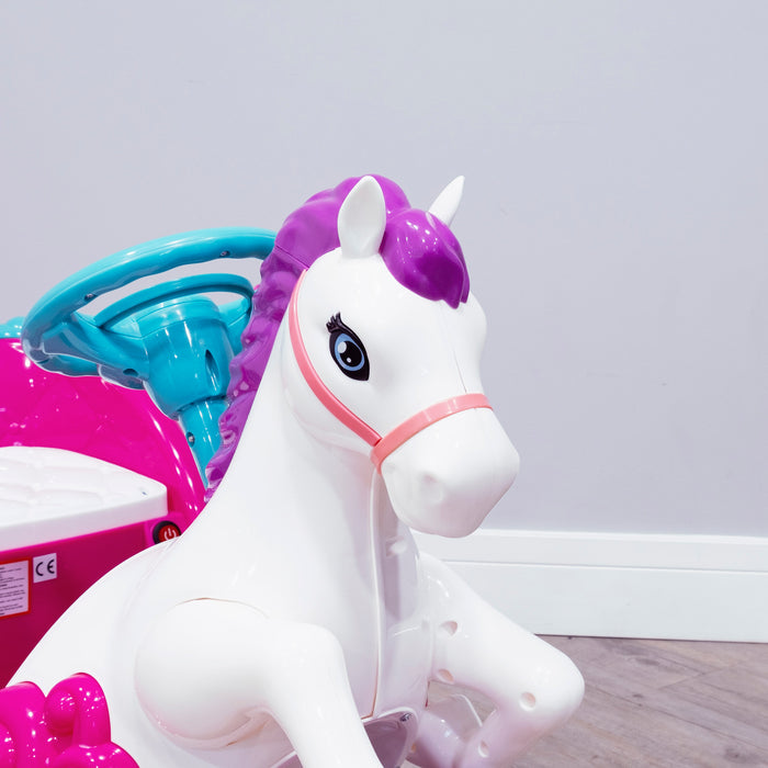 RiiRoo Unicorn Princes Electric Carriage - Pink