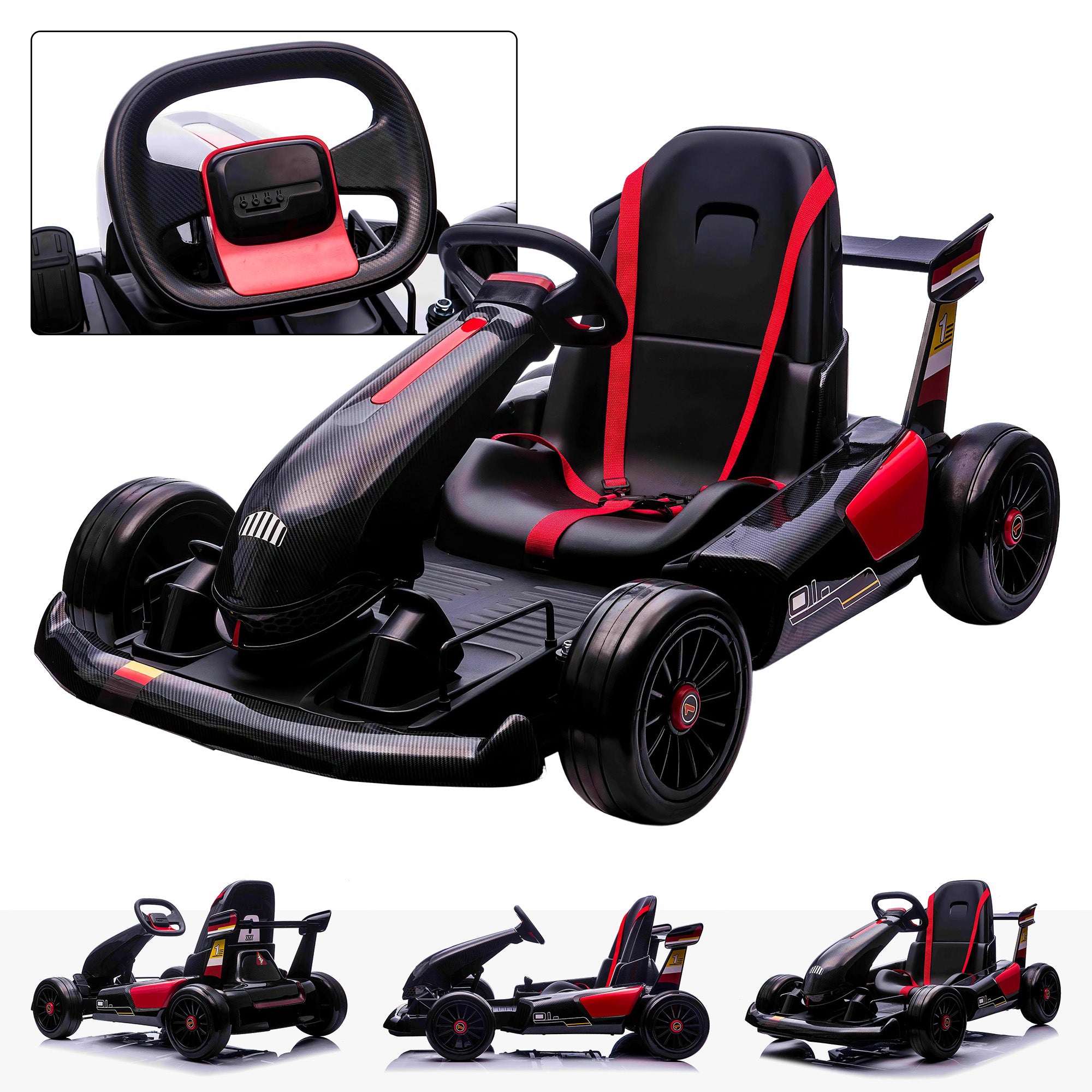 elektrisches pedal gokart MaxDriftz™ 350 Elektrisches Gokart für Kinder – RiiRoo