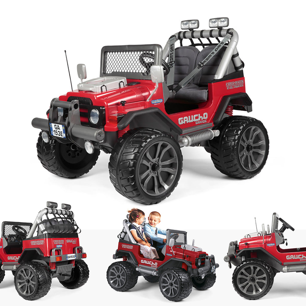 jeep peg perego 12v 12V Peg Perego Gaucho Grande 240W Kids Battery Electric Ride On – RiiRoo