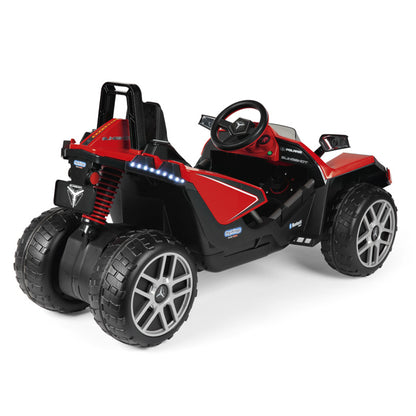 Peg Perego Polaris SlingShot Single Seater with Remote  - Red & Black