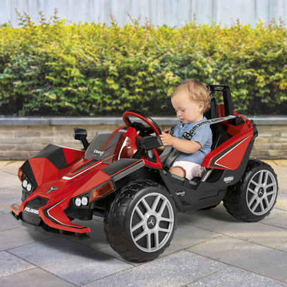 Peg Perego Polaris SlingShot Single Seater with Remote  - Red & Black