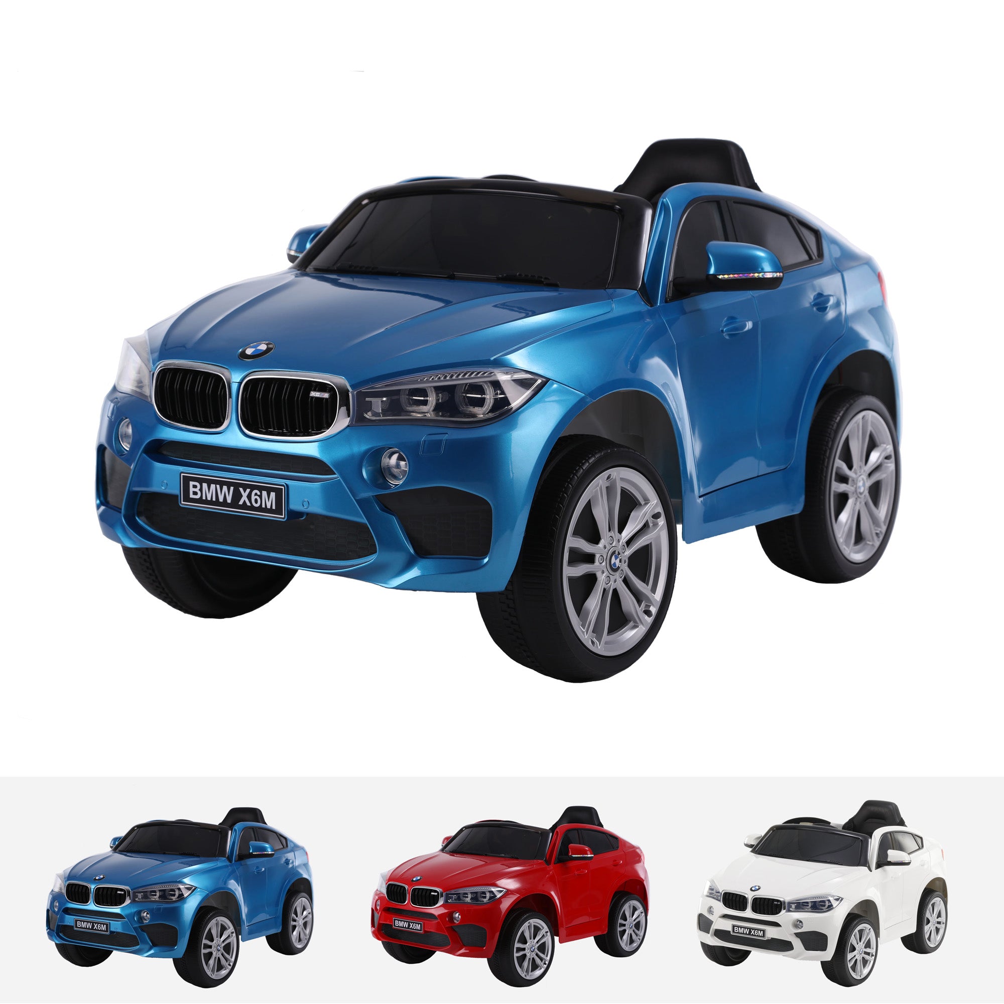 BMW X6M XXXL 2-Sitzer 2x120W – blau lackiert - Fun KidCars