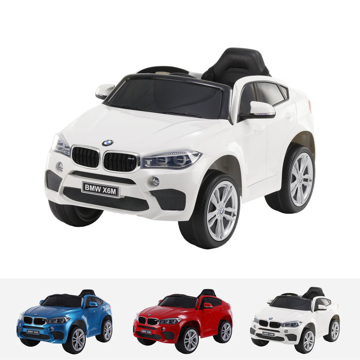 bmw x6m mini one seater jj2199 white White bmw x6m ride on car electric for kids 12v battery powered led lights music 1