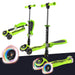 bambi three in one scooter adjustable main green Green riiroo 3 kids