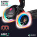 bambi three in one scooter led lights black riiroo 3 kids