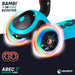 bambi three in one scooter led lights blue riiroo 3 kids