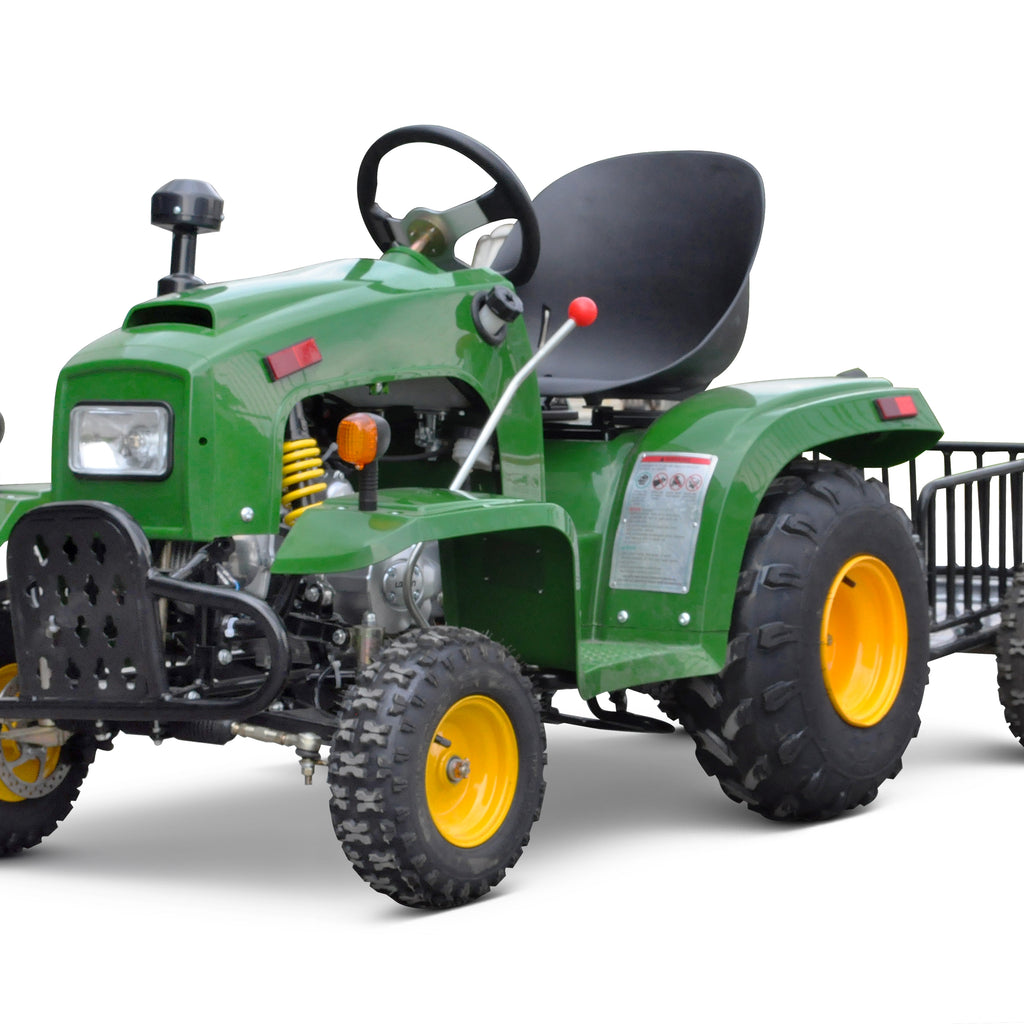 kindertraktor ohne pedale OneMoto™ OneTractor™ PX2S 110cc Traktor und Anhänger für Kinder – RiiRoo