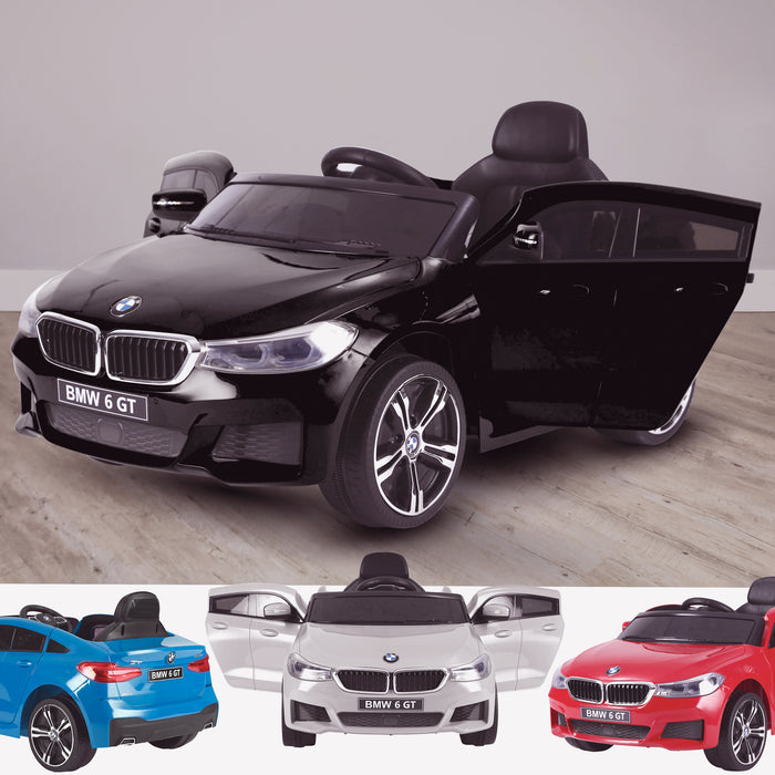 kids 12v electric bmw 6 series gt x drive 2019 battery operated kids ride on car with parental remote control main 2 black Black m sport licensed