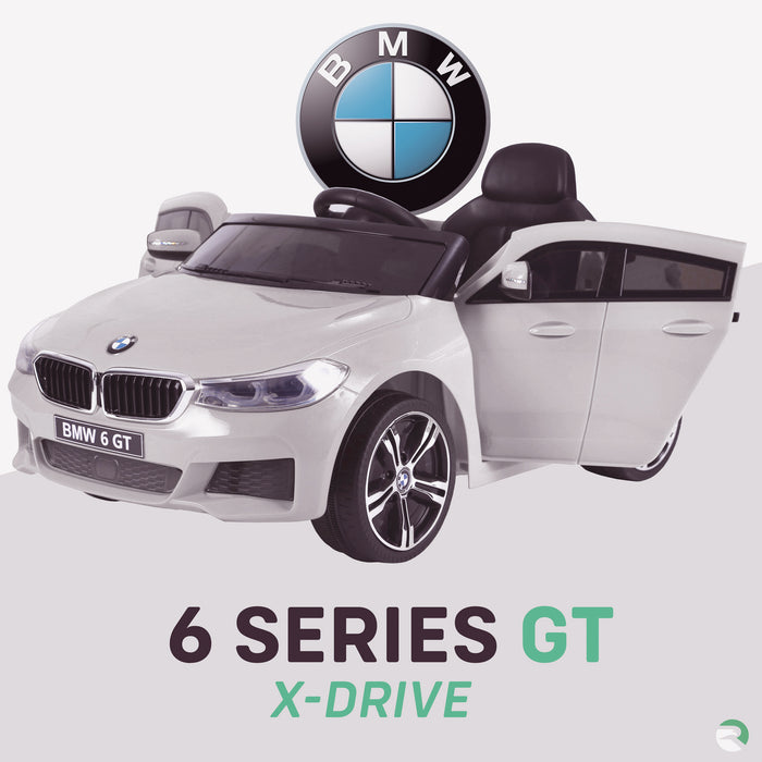 kids 12v electric bmw 6 series gt x drive 2019 battery operated kids ride on car with parental remote control white 1 m sport licensed