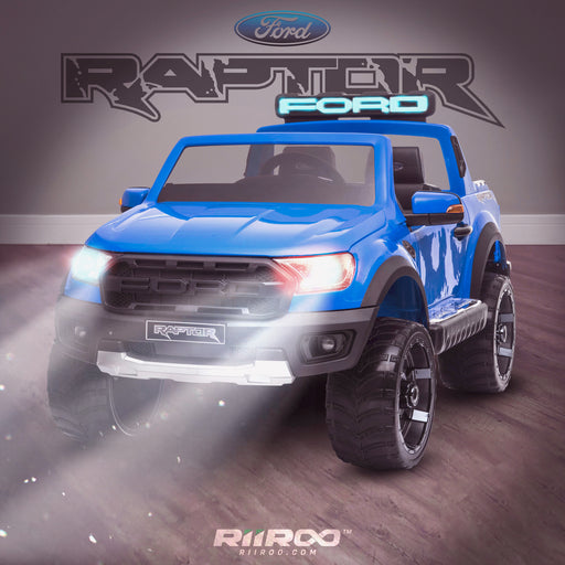 kids 12v electric ford ranger raptor f150 battery operated ride on car with parental remote control day blue wildtrak 2wd