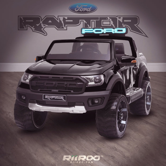 kids 12v electric ford ranger raptor f150 battery operated ride on car with parental remote control single black wildtrak 2wd