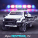 kids 12v electric ford ranger raptor f150 police truck car jeep pick up battery operated ride on car with parental remote control front angle doors open wildtrak edition