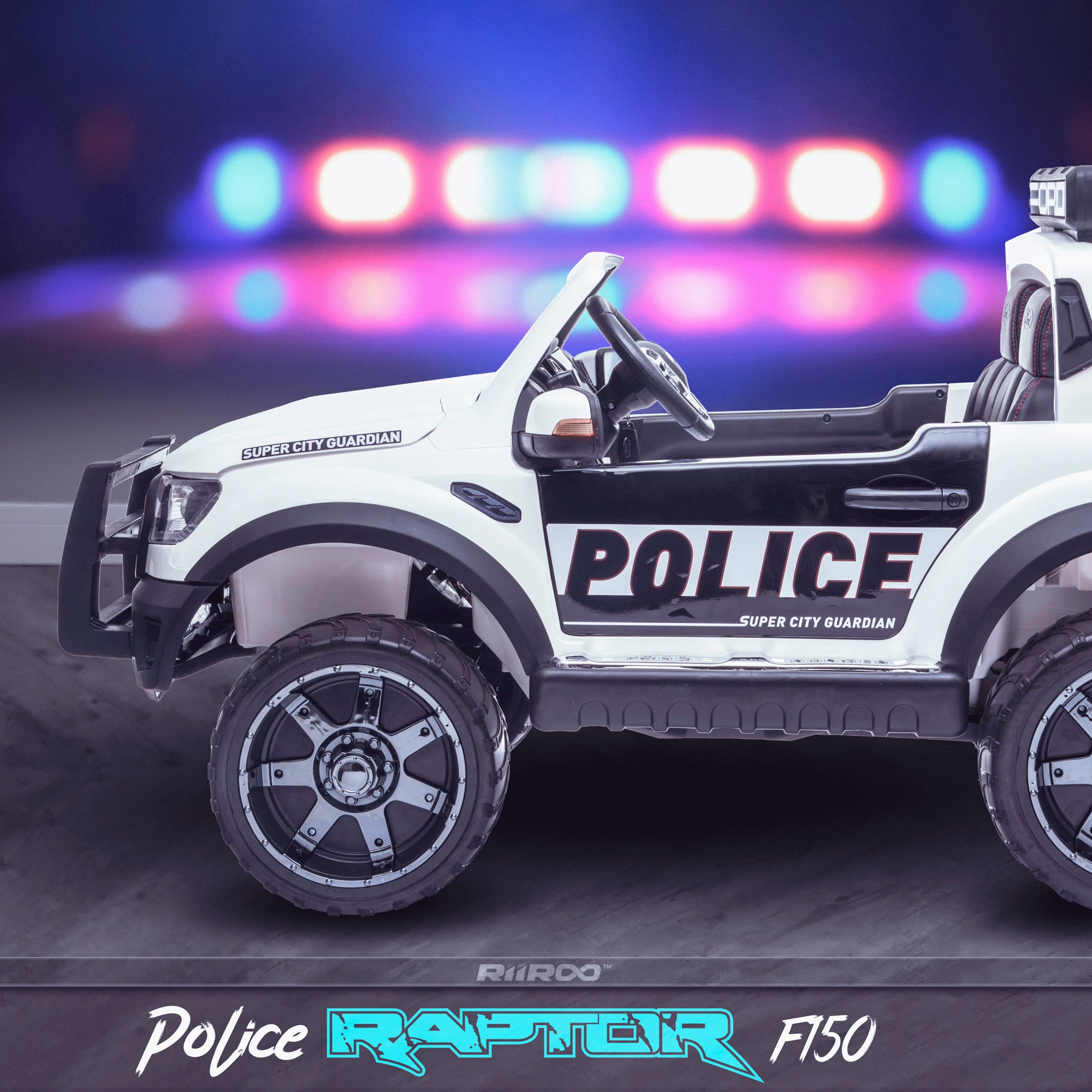 kids 12v electric ford ranger raptor f150 police truck car jeep pick up battery operated ride on car with parental remote control side wildtrak edition