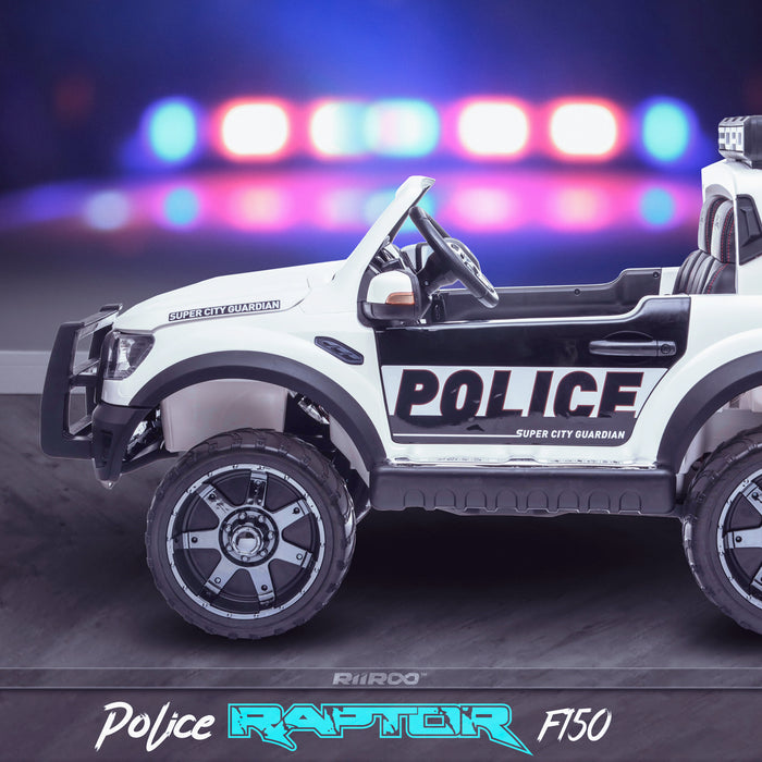 kids 12v electric ford ranger raptor f150 police truck car jeep pick up battery operated ride on car with parental remote control side wildtrak edition