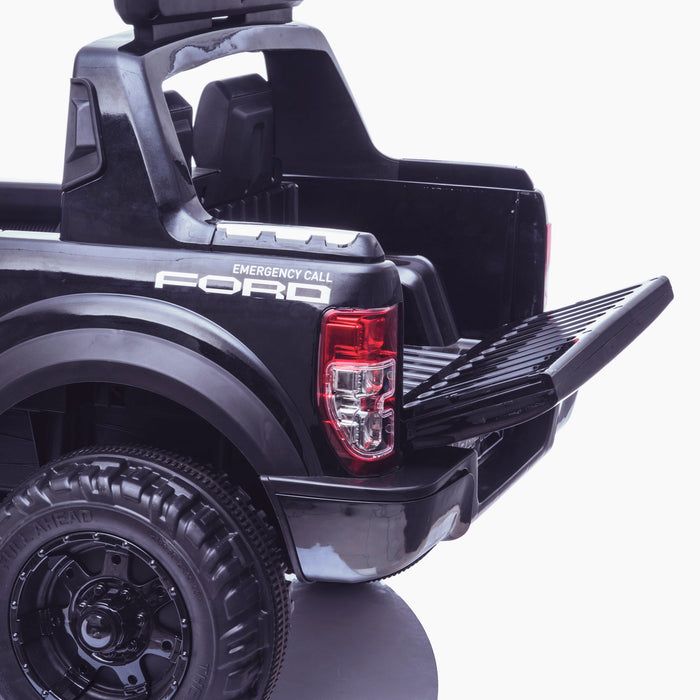kids 12v electric ford ranger raptor f150 police truck car jeep pick up battery operated ride on car with parental remote control working boot wildtrak edition