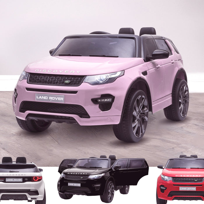kids 12v electric land rover discovery 2019 battery operated kids ride on car jeep with parental remote control pink opt Pink hse sport