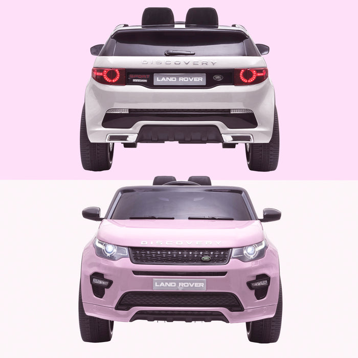 kids 12v electric land rover discovery 2019 battery operated kids ride on car jeep with parental remote control pink white hse sport