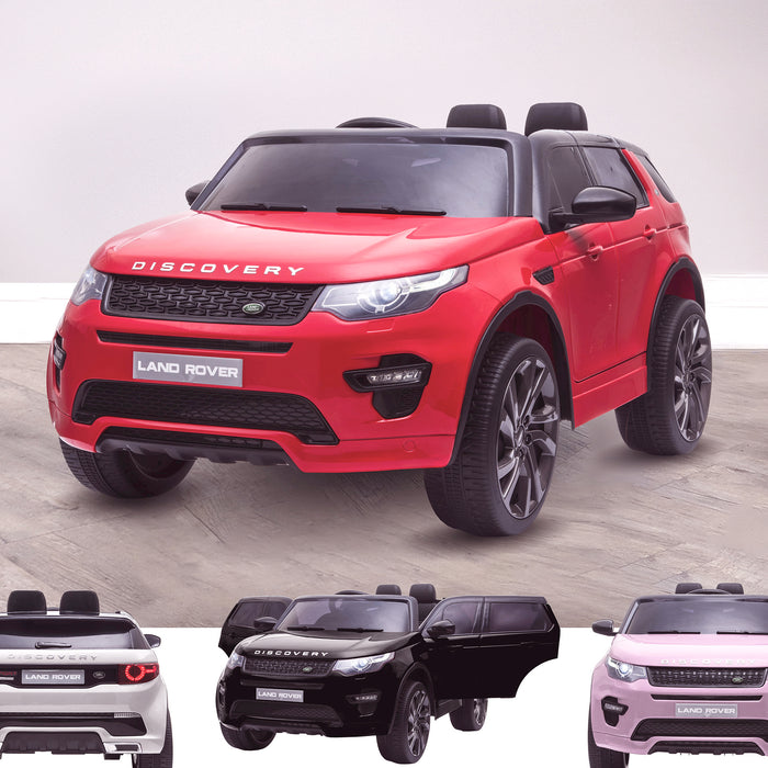 kids 12v electric land rover discovery 2019 battery operated kids ride on car jeep with parental remote control red opt Red hse sport