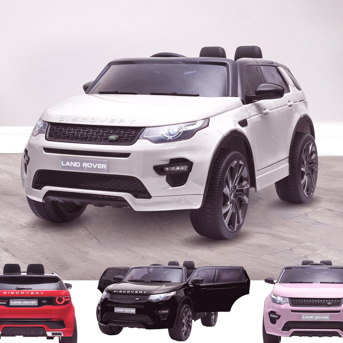 kids 12v electric land rover discovery 2019 battery operated kids ride on car jeep with parental remote control white opt White hse sport
