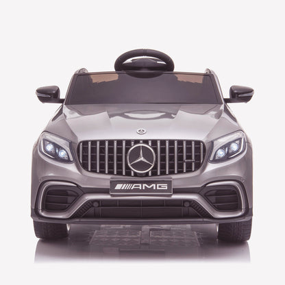 kids 12v electric mercedes glc 63s coupe battery car jeep pick up battery operated ride on car with parental remote control front direct gray benz amg licensed 2wd