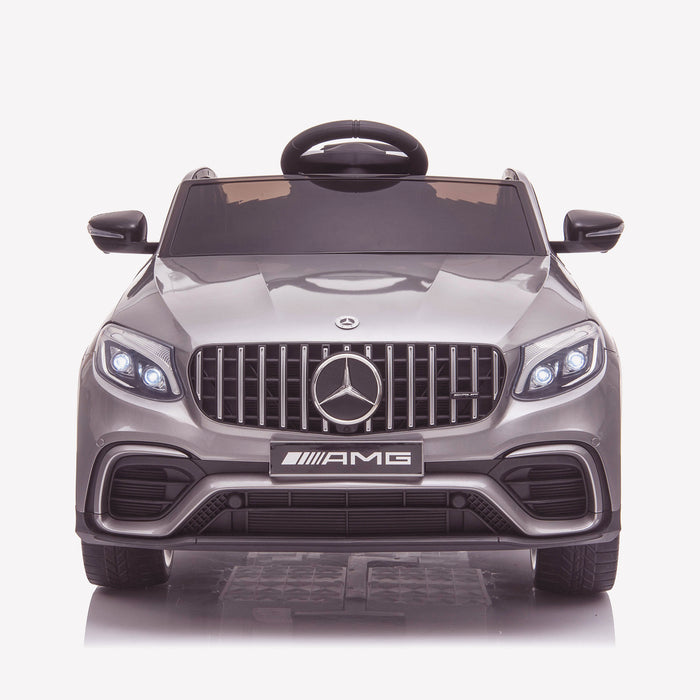 kids 12v electric mercedes glc 63s coupe battery car jeep pick up battery operated ride on car with parental remote control front direct gray benz amg licensed 2wd