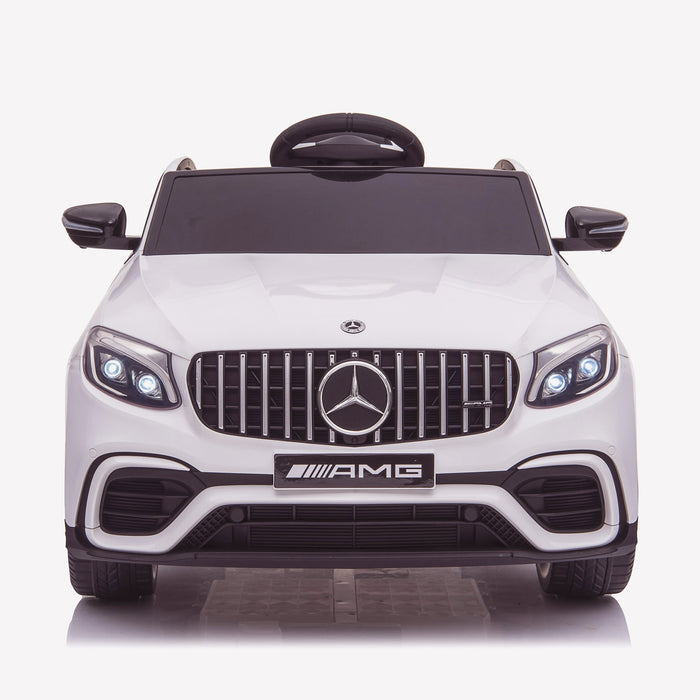 kids 12v electric mercedes glc 63s coupe battery car jeep pick up battery operated ride on car with parental remote control front direct white benz amg licensed 2wd