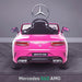 kids 12v electric mercedes s63 amg car licesend battery operated ride on car with parental remote control main rear pink 2wd
