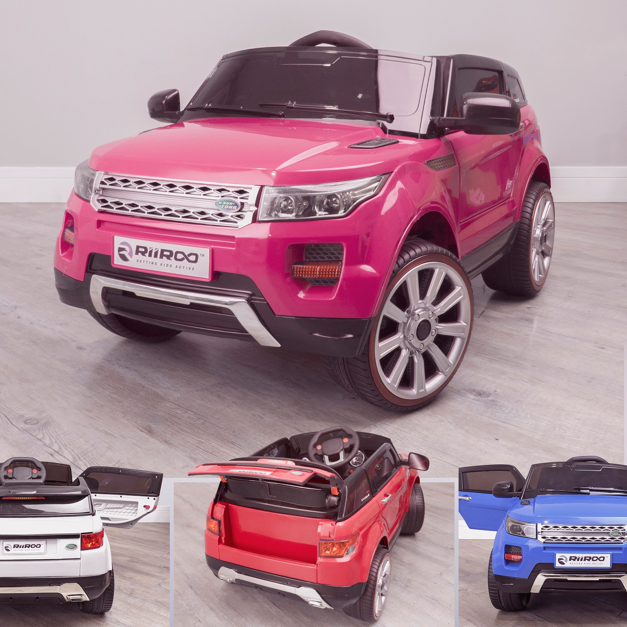 Pink range rover ride on car on sale