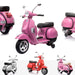 kids 6v vespa motorbike pink Pink licensed px150 electric ride on