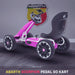 kids abarth ride on pedal go kart pedal powered ride on pink 1 scorpion