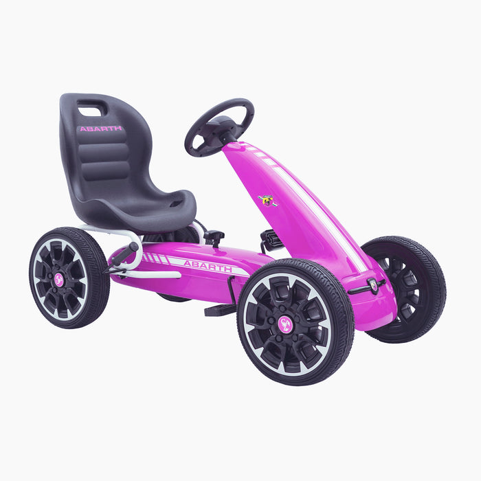 kids abarth ride on pedal go kart pedal powered ride on pink 4 scorpion