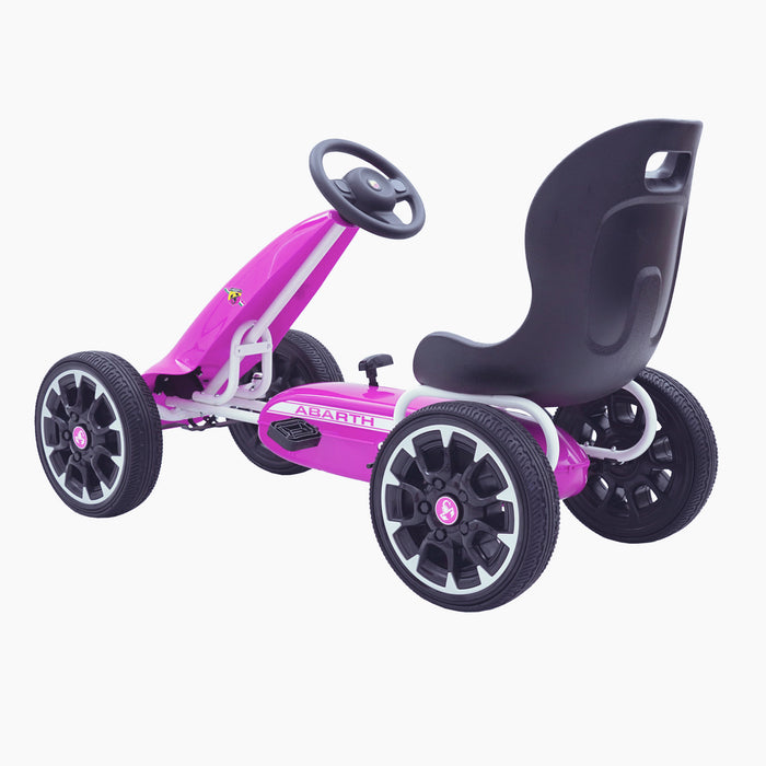 kids abarth ride on pedal go kart pedal powered ride on pink 5 scorpion