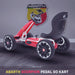 kids abarth ride on pedal go kart pedal powered ride on red 1 scorpion