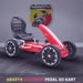 kids abarth ride on pedal go kart pedal powered ride on red 2 scorpion