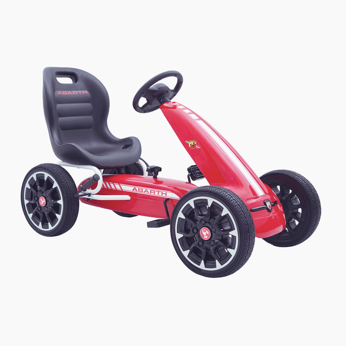 kids abarth ride on pedal go kart pedal powered ride on red 4 scorpion