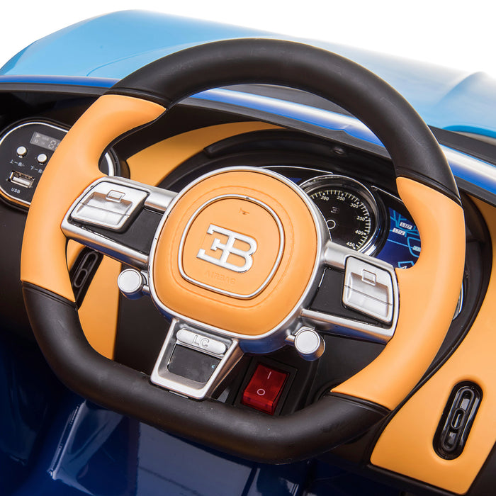 kids bugatti chiron licensed electric ride on car 12v