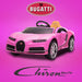 kids bugatti chiron licensed electric ride on car brave pink 12v