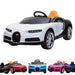 kids bugatti chiron licensed electric ride on car white White & Black 12v
