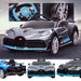 kids bugatti divo licensed ride on electric car supercar with parental remote control main gray Painted Grey 12v